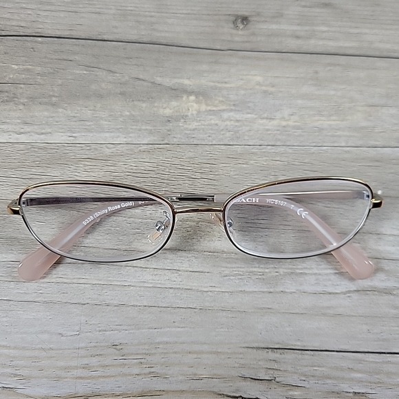 Coach HC 5107 Eyeglasses 9338 Shiny Rose Gold‎ Frames Only 53-17-140 Full Rim - Picture 11 of 16